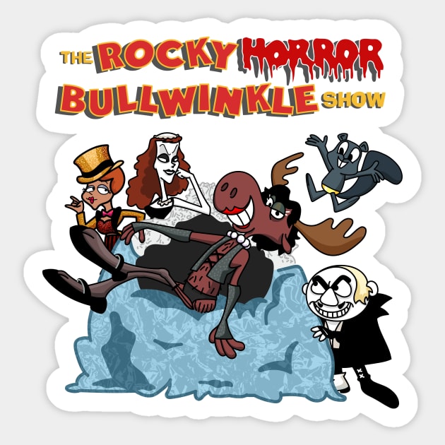 The Rocky Horror Bullwinkle Show Sticker by JPenfieldDesigns